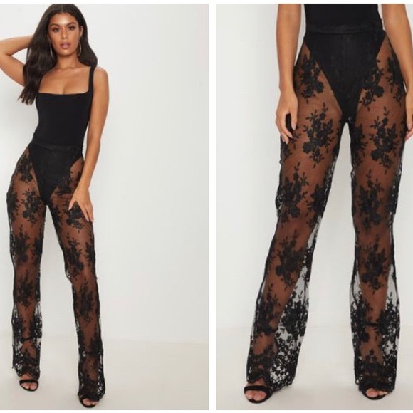 Lace Flare leg pants - Picture 2 of 3